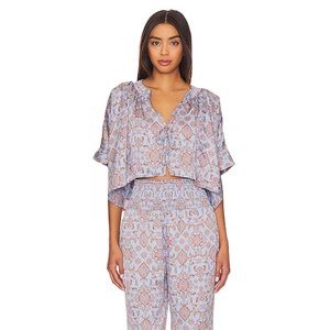 x Intimately FP Misty Mornings Sleep Set In Blue Combo